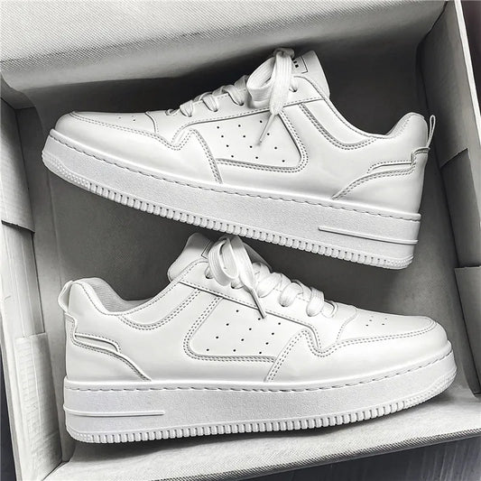 Chaussures pour hommes printemps-été, nouvelles baskets respirantes, chaussures blanches tendance et polyvalentes à semelle épaisse pour hommes, chaussures de sport et décontractées