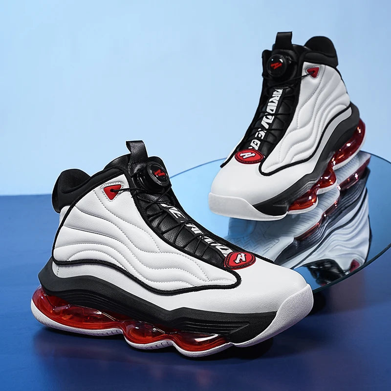 Chaussures de basket-ball pour hommes, respirantes, antidérapantes, portables, pour course à pied, entraînement de gymnastique, baskets d'athlétisme pour femmes
