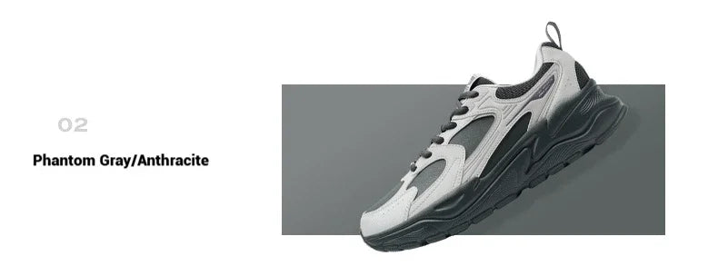 Xtep Men's Casual Shoes Winter Street Style Cushion Lightweight Wear-Resistant Breathable Walking Sneakers 875419320005
