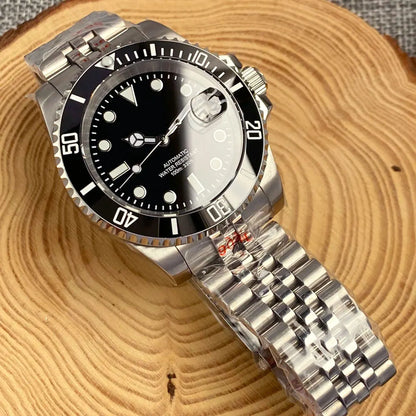 200m Waterproof Miyota8215 Automatic Men's Watch Diver Watches 40mm Mechanical Movement Luminous Jubilee Strap Glide Lock Buckle