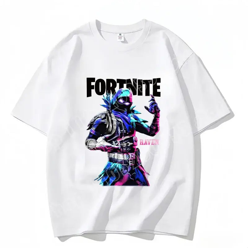 „Fortnite“ apvalios iškirptės marškinėliai, unisex suaugusiesiems, žaidimo šokių stiliaus, nauji, iš grynos medvilnės, trumpomis rankovėmis, puikiai tinka kasdienai ir atostogoms