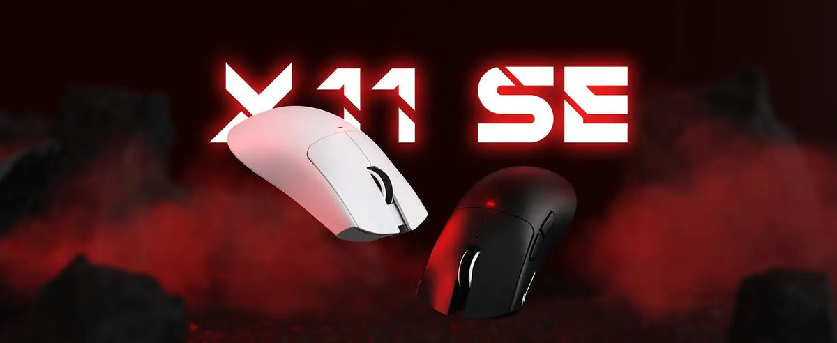 Rato Gaming Sem Fios ATTACK SHARK X11SE, Tri-Mode, Superleve de 63g com Sensor PAW3311, 22000 DPI, Bateria de 300mAh, Duplo Driver