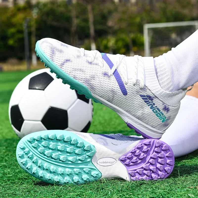 New Men Football Boots Professional Soccer Shoes Cleats Futsal Women Unisex Ultralight Hot Sale High-quality TF/FG Sneakers