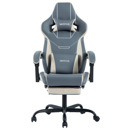 WOTSTA Gaming Chair Ergonomic Gaming Chair Office Chair with Footrest Racing Computer Chair Height Adjustable Padded Computer Chair