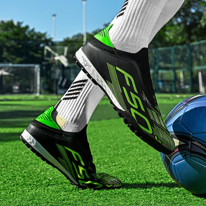 Chaussures de football pour hommes, crampons de football pour terrain en gazon, chaussures de sport pour entraînement, crampons de football antidérapants, crampons de football.