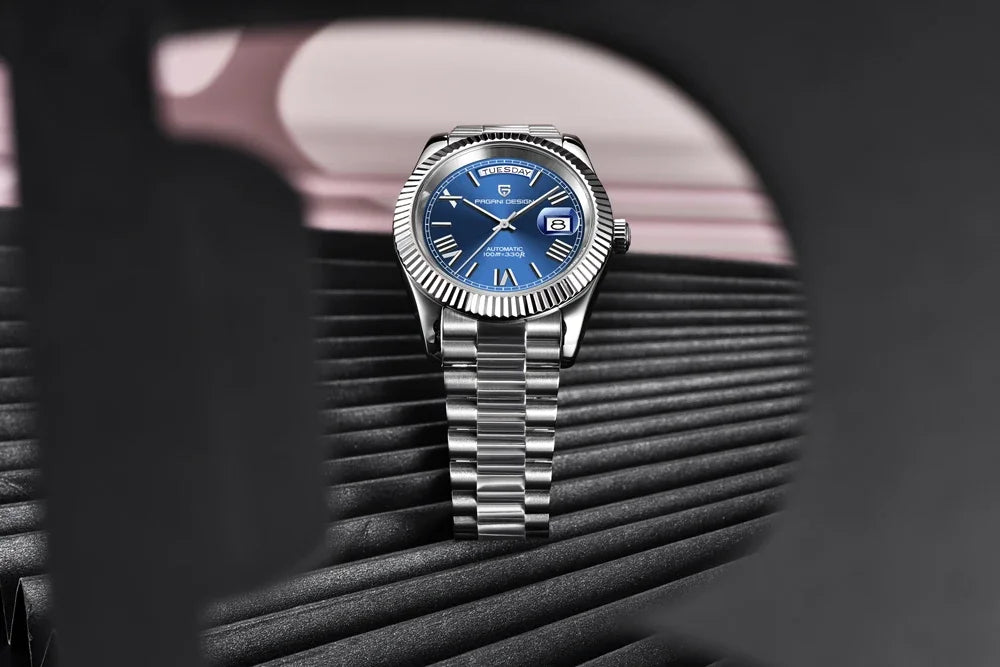PAGANI DESIGN DD40 herenhorloge – Model in roségoud, luxe mechanisch polshorloge, automatisch uurwerk, saffierglas met antireflectiebehandeling, waterdicht