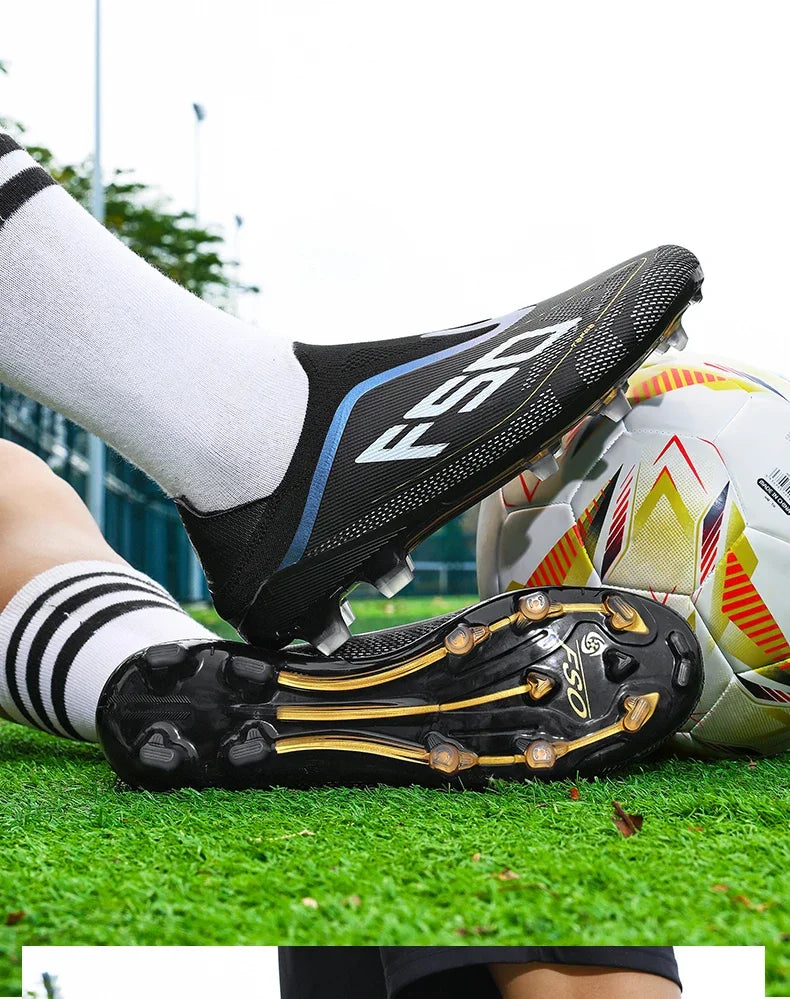 New Men Football Boots High-quality Soccer Shoes Sneakers Match Indoor Non-Slip Grass Cleats High-top Futsal Hot-selling Outdoor