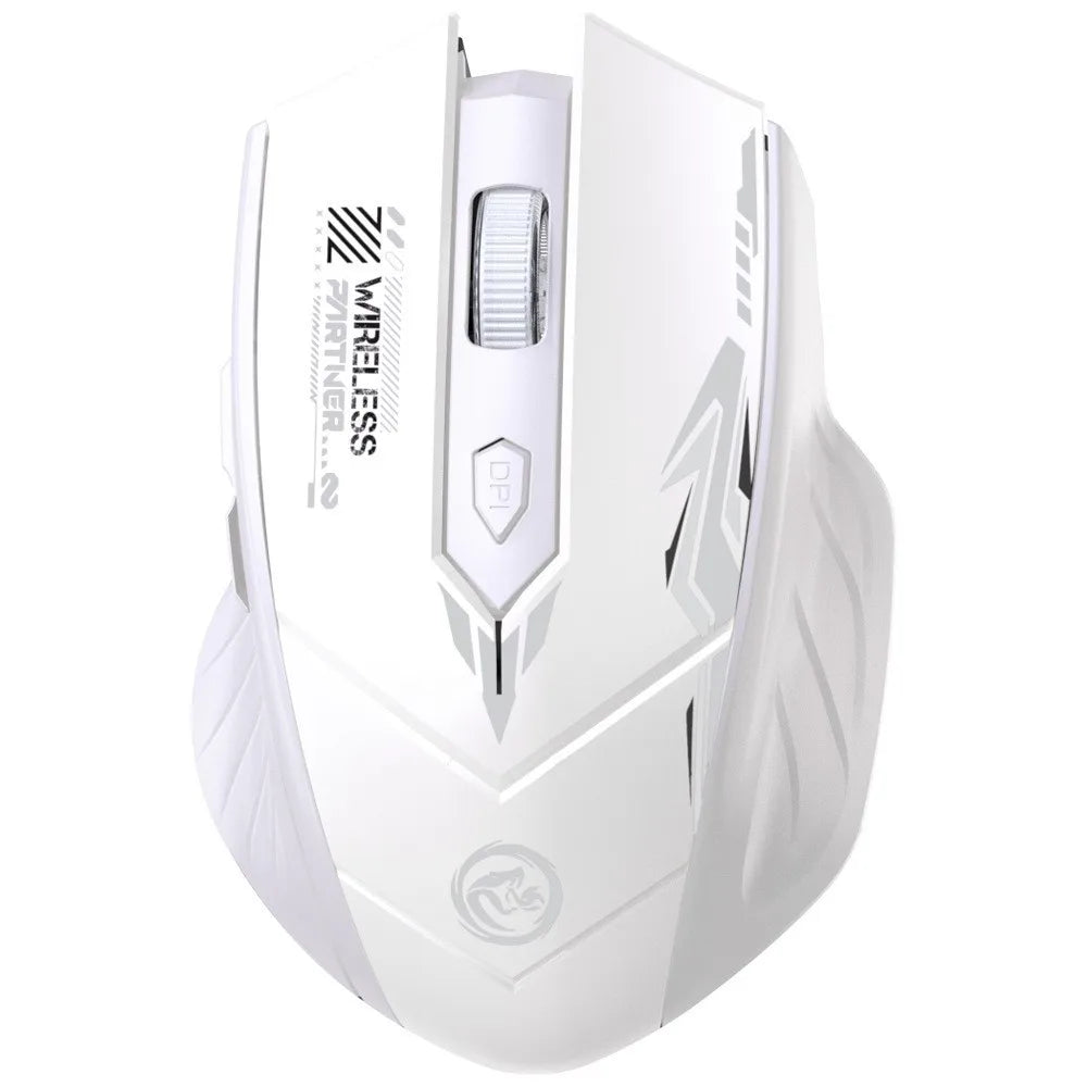 Wireless Gaming Mouse 2.4G Bluetooth Rechargeable Silent Mouse, Dual Mode Wireless Gaming Mouse with 6 Buttons, Adjustable DPI, Ergonomic Mouse for PC, Laptop & Mac