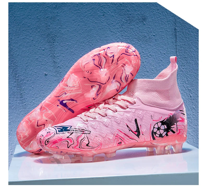 Men Professional Football Shoes Society Cleats Soccer Shoes Original Indoor Football Field Boots Grass Training TF/FG Sneaker
