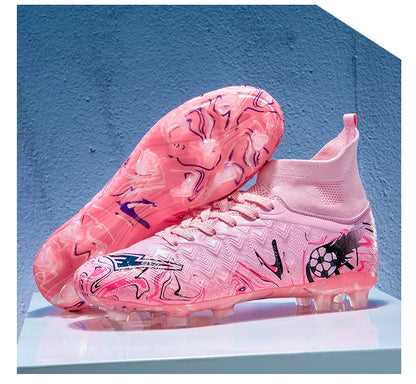Men Professional Football Shoes Society Cleats Soccer Shoes Original Indoor Football Field Boots Grass Training TF/FG Sneaker