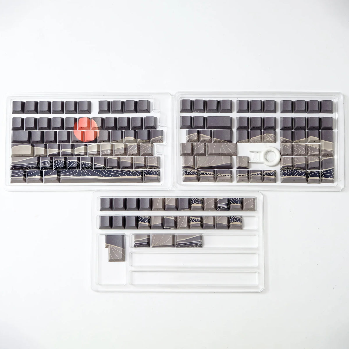 KYOMOT 135 Keys PBT Side Print Keycap Double Shot Cherry Profile Shine Through Keycaps for MX Switch Games Mechanical Keyboard