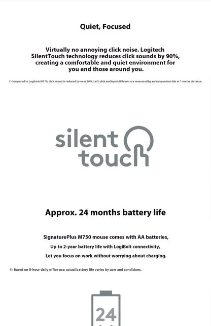 Official Flagship Logitech MX Anywhere 3S Wireless Mouse, Light Sound Bluetooth Laptop, Desktop Computer M750 Series