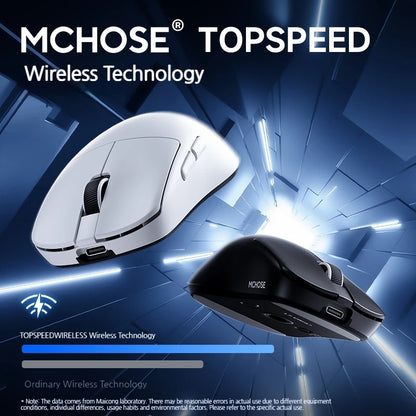 MCHOSE L7 Ultra+ Medium Large Hand Mouse Game E-Sports PAW3950 Wireless Three Mode Lightweight Office Dual-Drive Computer Mouse