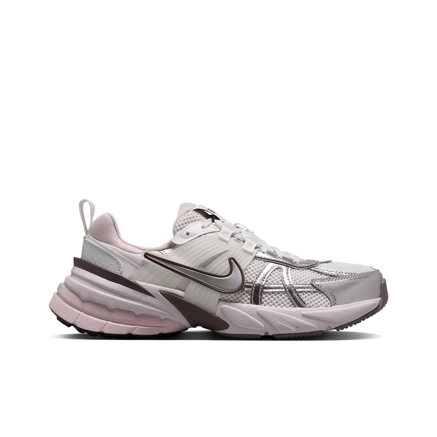 POIZON Nike V2K Run Platinum Tint Summit White Cave Stone Metallic Silver Women's FD0736-010