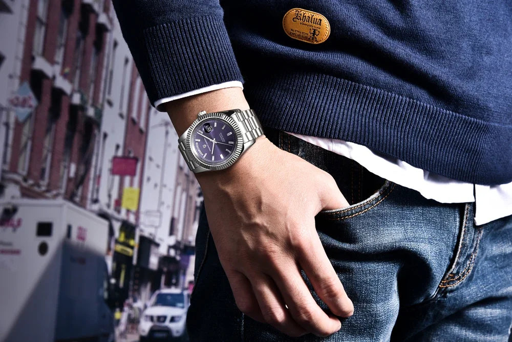 PAGANI DESIGN DD40 herenhorloge – Model in roségoud, luxe mechanisch polshorloge, automatisch uurwerk, saffierglas met antireflectiebehandeling, waterdicht