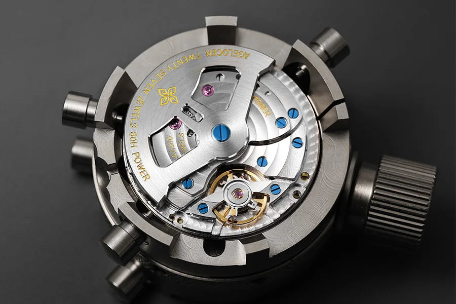 Reloj AGELOCER Original Baikal para hombre, con calendario grande, de estilo formal y de negocios, mecánico automático. Regalo de cumpleaños para hombre.