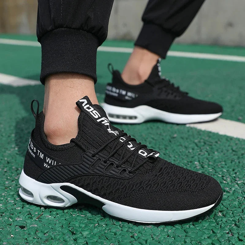 Chaussures d'été pour hommes maille chaussures de sport décontractées printemps été chaussures Tennis léger marche noir baskets 2025 article de vente chaude