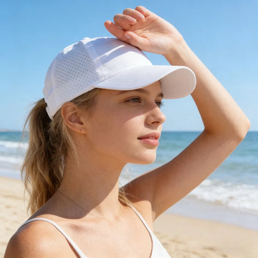 Lightweight Soft Top Baseball Cap for Women, Summer Cross Leakage Ponytail Breathable Mesh Outdoor Sun Protection Duckbill Cap