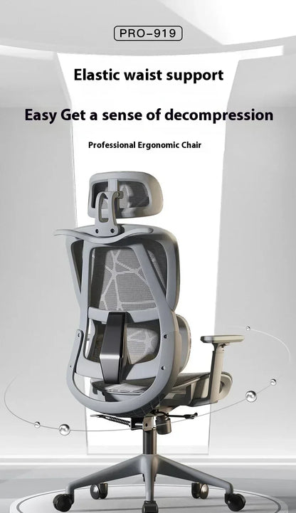 Gaming Chair Office Desk Ergonomic Computer Adjustable Armrests 3D Headrest Chair Lift Chair Back Can Tilt Back with Foot Pedals