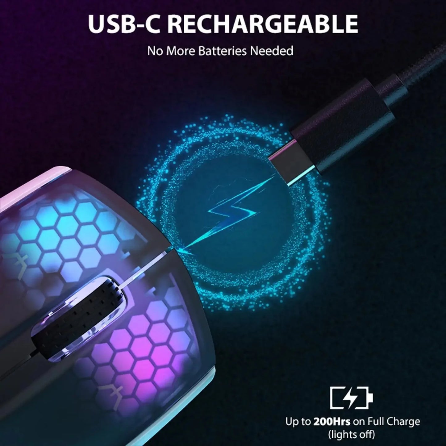ATTACK SHARK X5 49g Wireless Gaming Mouse, Bluetooth Tri-mode, PixArt Optical Sensor for PC/MAC/Wins
