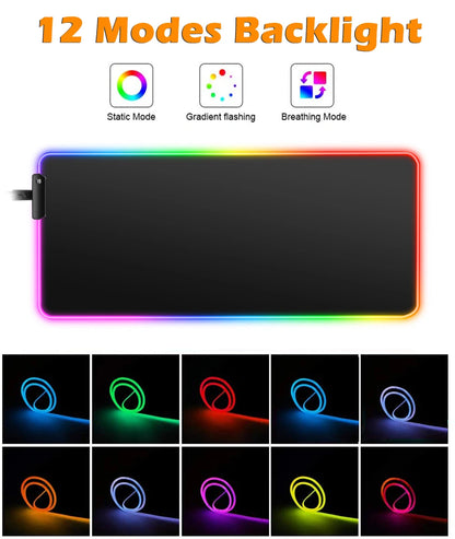 Mouse Pad Gamer Keyboard Pad Overwatch Sombra Desk Mouse Mat LED Carpet Rubber Gaming RGB Notebook Kawaii Mousepad