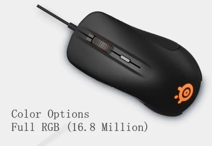 SteelSeries Rival 300S Gaming Mouse Wired RGB Gaming Mouse with TrueMove1 Optical Sensor, 7200 CPI, 6 Programmable Buttons USB Gaming Mouse