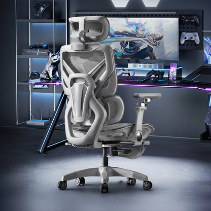 Ergonomic Gaming Chair Pink Purple Office Chair with Adjustable Height, Swivel Computer Chair with Armrests, Comfortable Executive Desk Chair