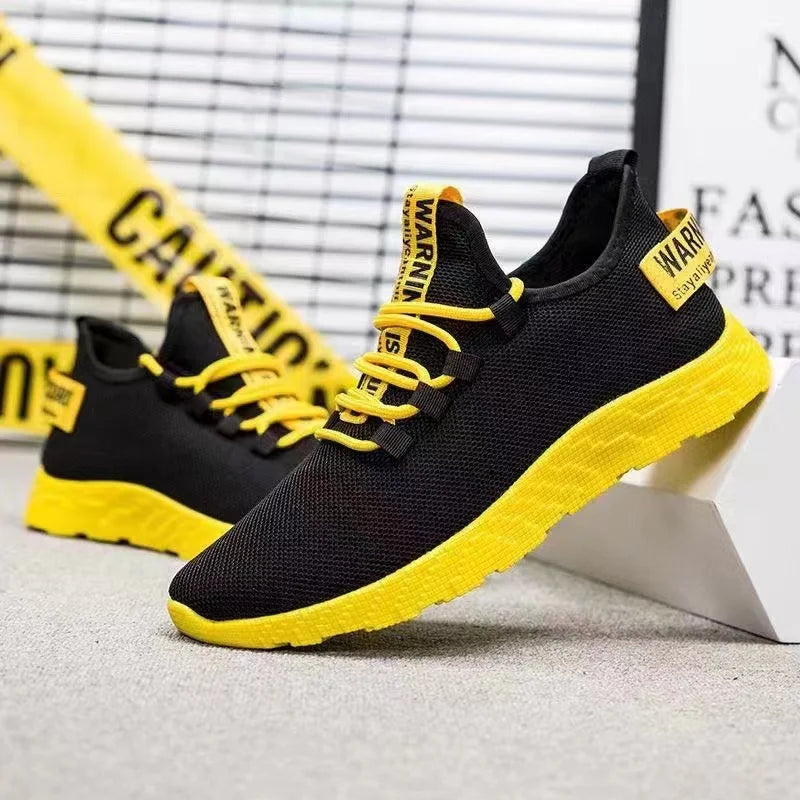 Male's sneakers casual lightweight mesh sports shoes summer men's outdoor soft sole Breathable comfort fashion tide running shoe