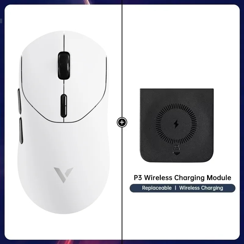 Rapoo VT2 MAX Wireless E-sports Gaming Mouse with 8K Polling Rate Optical Sensor Ergonomic Design 53g Lightweight for PC Laptop