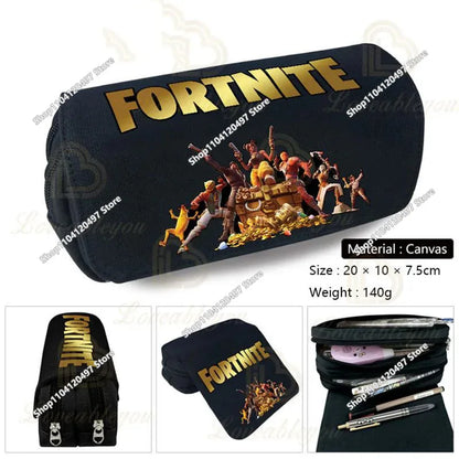 Estojo Escolar de Grande Capacidade Victory Royale para Rapazes e Raparigas, Fortnite Peely Llama Hero, Caixa para Canetas para Crianças e Adolescentes