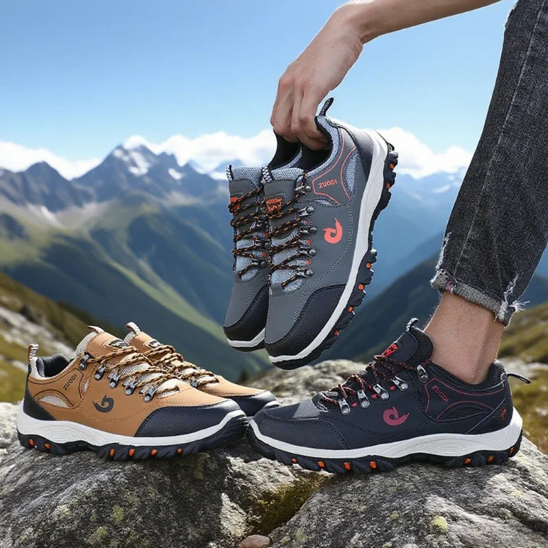 Men's Outdoor Hiking Shoes Lightweight Comfortable Breathable Shoe Waterproof Camping Running Shoes Male Tennis Walking Sneakers
