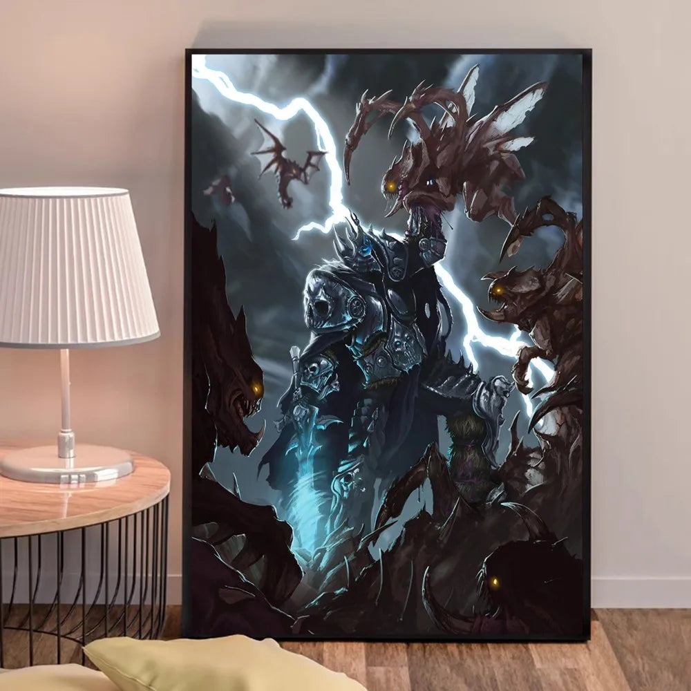 World of Warcraft-spilplakat – udskrifter og plakater i god kvalitet – plakat i HD-kvalitet – vægkunst – maleri – studie – boligindretning