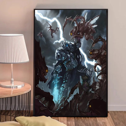 World of Warcraft-spilplakat – udskrifter og plakater i god kvalitet – plakat i HD-kvalitet – vægkunst – maleri – studie – boligindretning