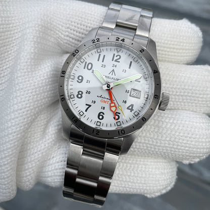 Reloj de pulsera mecánico STEELFLIER Official SF792 GMT con movimiento NH34, luminiscencia Super BGW9 C3, impermeable 200M, reloj de buceo de lujo para hombre