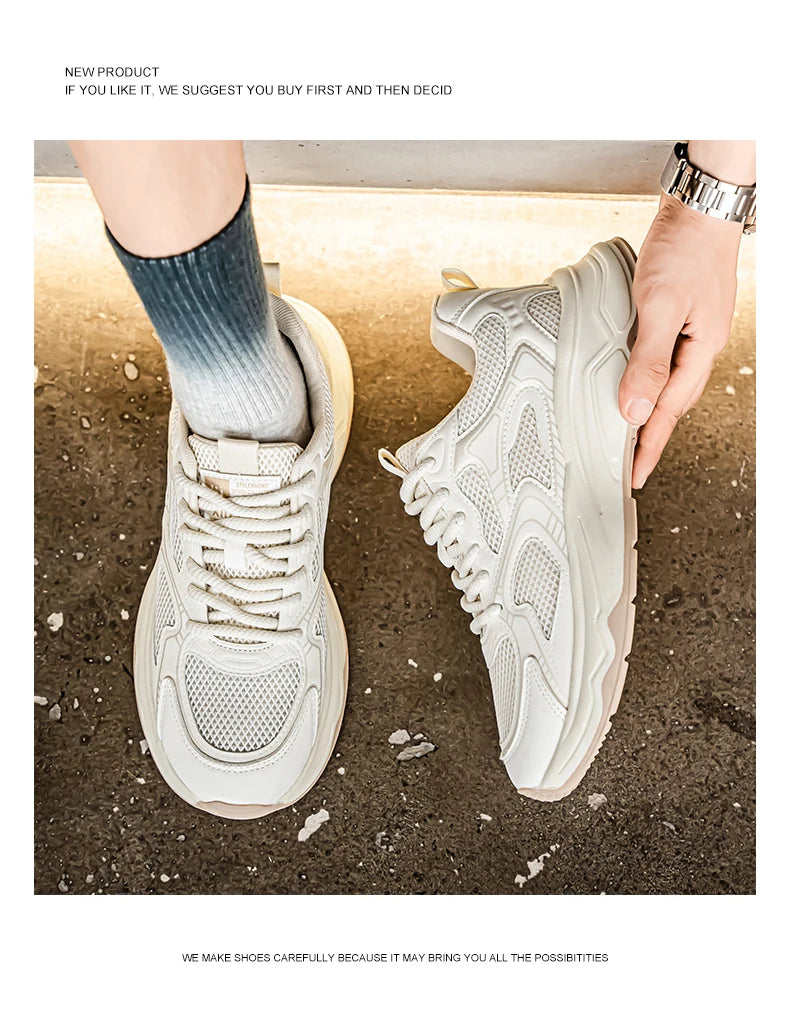 Zapatillas casuales rápidas para hombre, primavera/verano, suela blanda antideslizante, transpirables, para running al aire libre, moda juvenil, zapatillas deportivas Joker