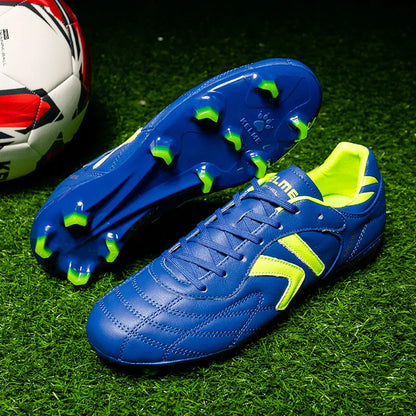 KELME Soccer Shoes TF Football Boots Calf-Skin Cleats  Professional Futsal Original Football Training  Sneakers  ZX80011017