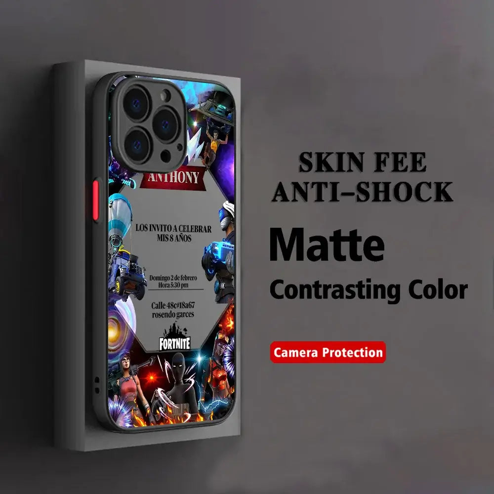 Hot Game F-Fortnites Phone Case For Xiaomi Redmi Note 14 13 12 12S 11 11S 10 10S 9T 9S 8 7 Pro Plus 4G 5G Matte Clear Back Cover
