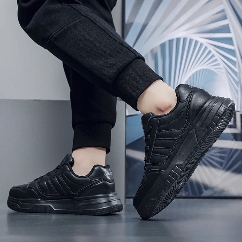 Baskets en cuir pour hommes, chaussures de sport décontractées, plates, de Skateboard, grande taille 50 51 52, offre spéciale pour livraison directe