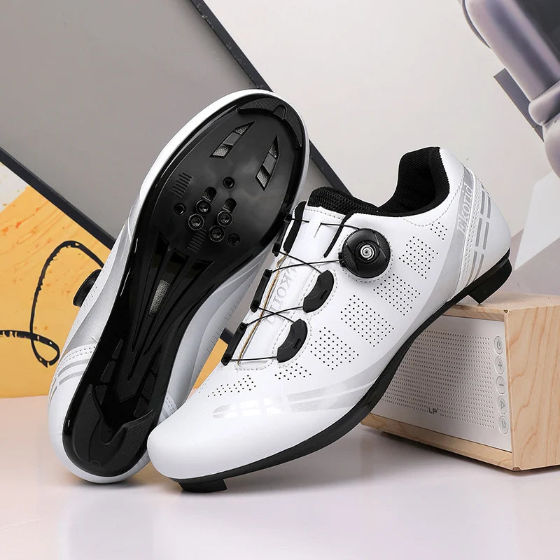Unisex Cycling Shoes Speed Competitive Cycling Shoes SPD Road Bike Lock Shoes Breathable MTB Mountain Off-Road Cycling Shoes