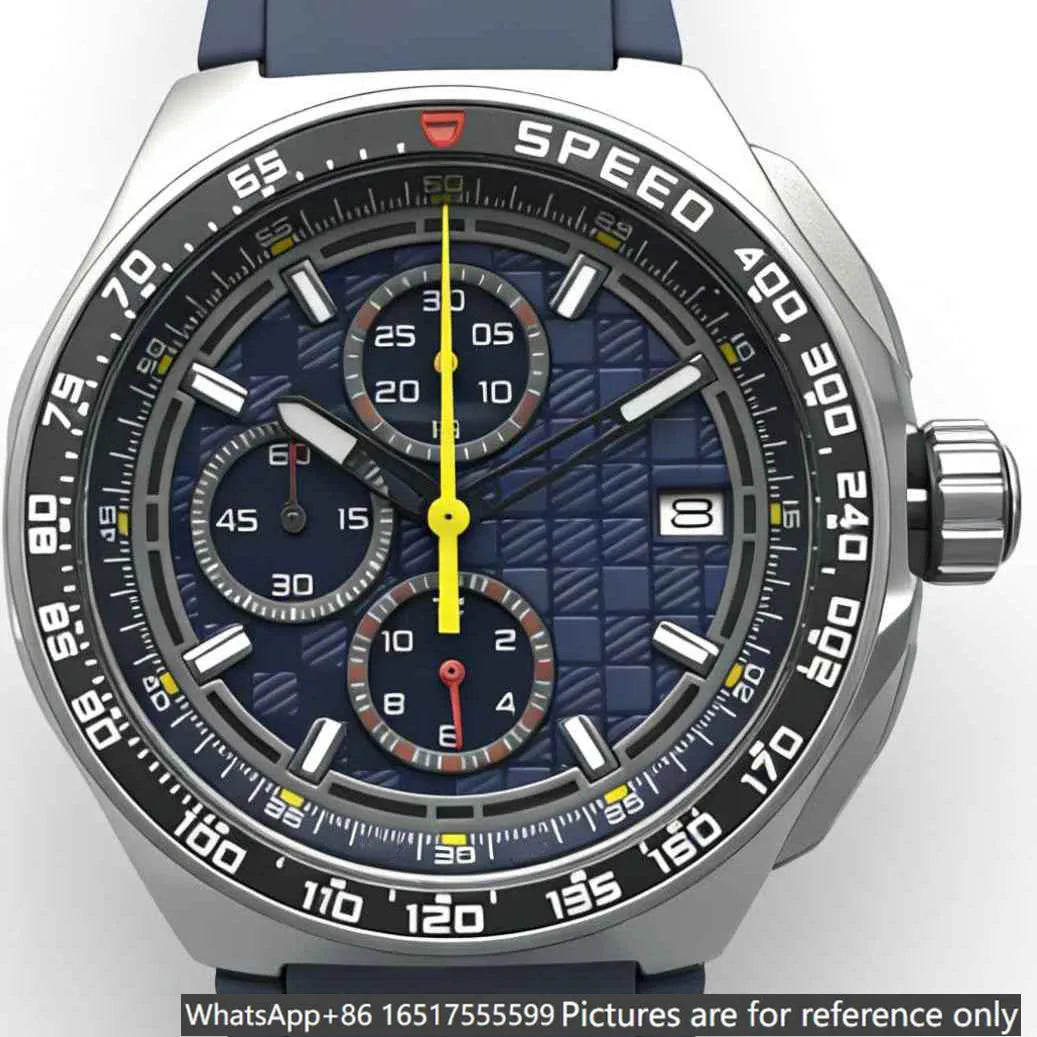 Relógio de luxo para homem de 43mm em aço 904L, movimento de quartzo, herança requintada e excelência artesanal-t