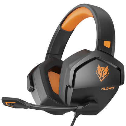 Casque de jeu NUBWO N16 – Micro antibruit, son stéréo et casque de jeu au design confortable pour PS5, PS4, Xbox One
