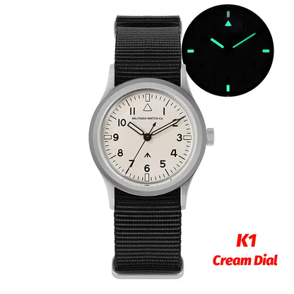 Militado New Ml14 Quartz Watches Man VH31 Sweep Movement K1 Or Sapphire 100M Waterproof Luminous 36Mm Vintage Military Watches