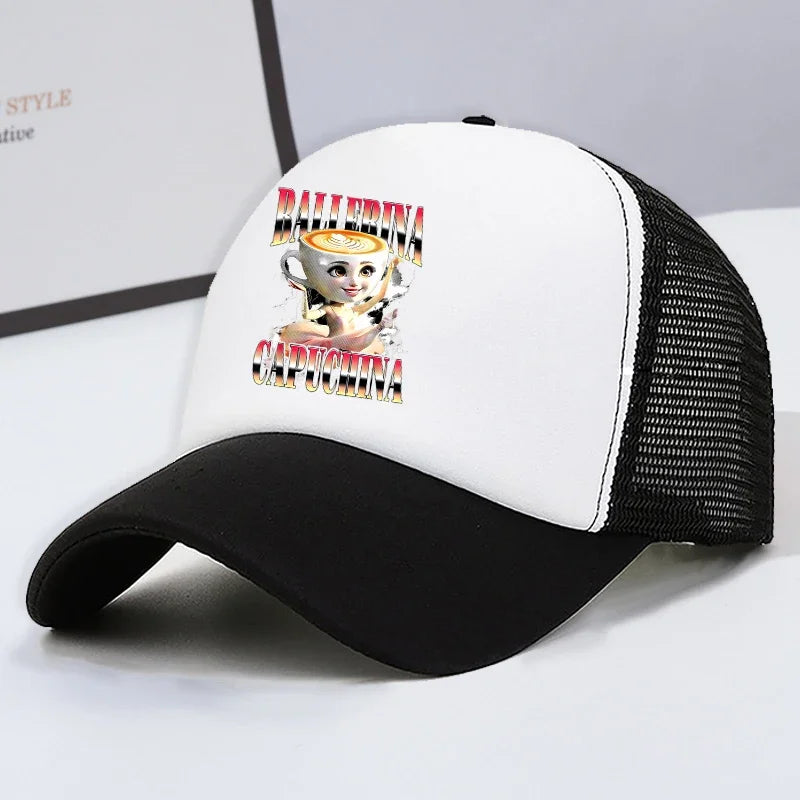Italian Brainrot Kids Baseball Cap Boy Casual Hat Children Sports Sun Hats Tung Sahur Tralalers Shark Adjustable Bonnet Men Gift