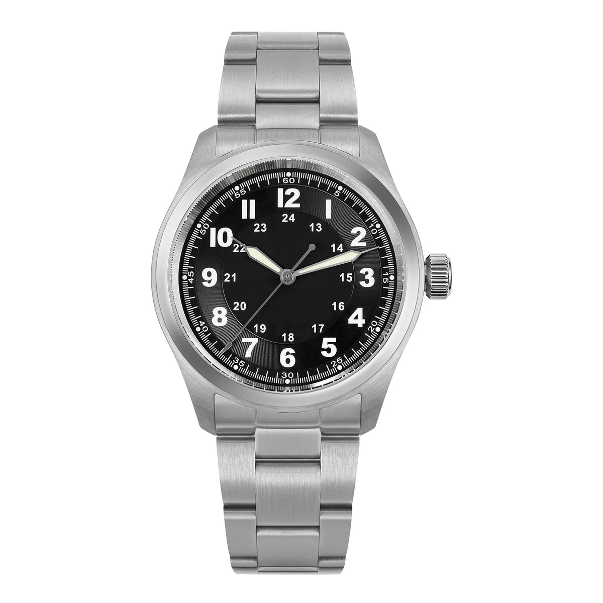 Militado ML08 Quartz Watch Ronda 515 Movement Domed Sapphire Wristwatch BGW9 Luminous 10Bar Waterproof 38mm Men Watches