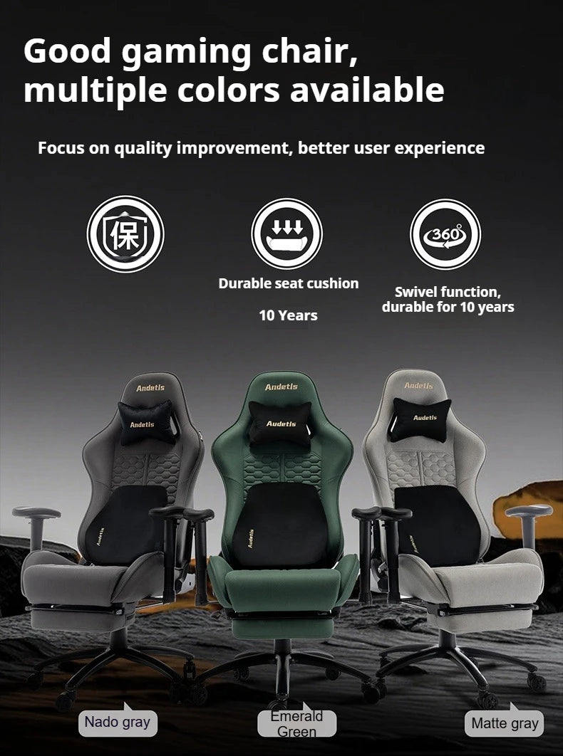 Office Ergonomic Gaming Chairs Desk Gamer Computer Comfortable Chairs Vanity Chair Technology Fabric Gaming Chairs Home Bedroom