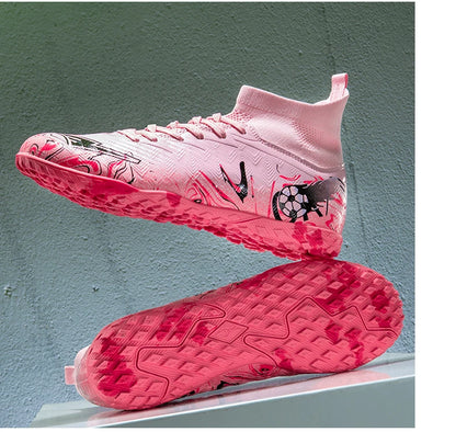Men Professional Football Shoes Society Cleats Soccer Shoes Original Indoor Football Field Boots Grass Training TF/FG Sneaker
