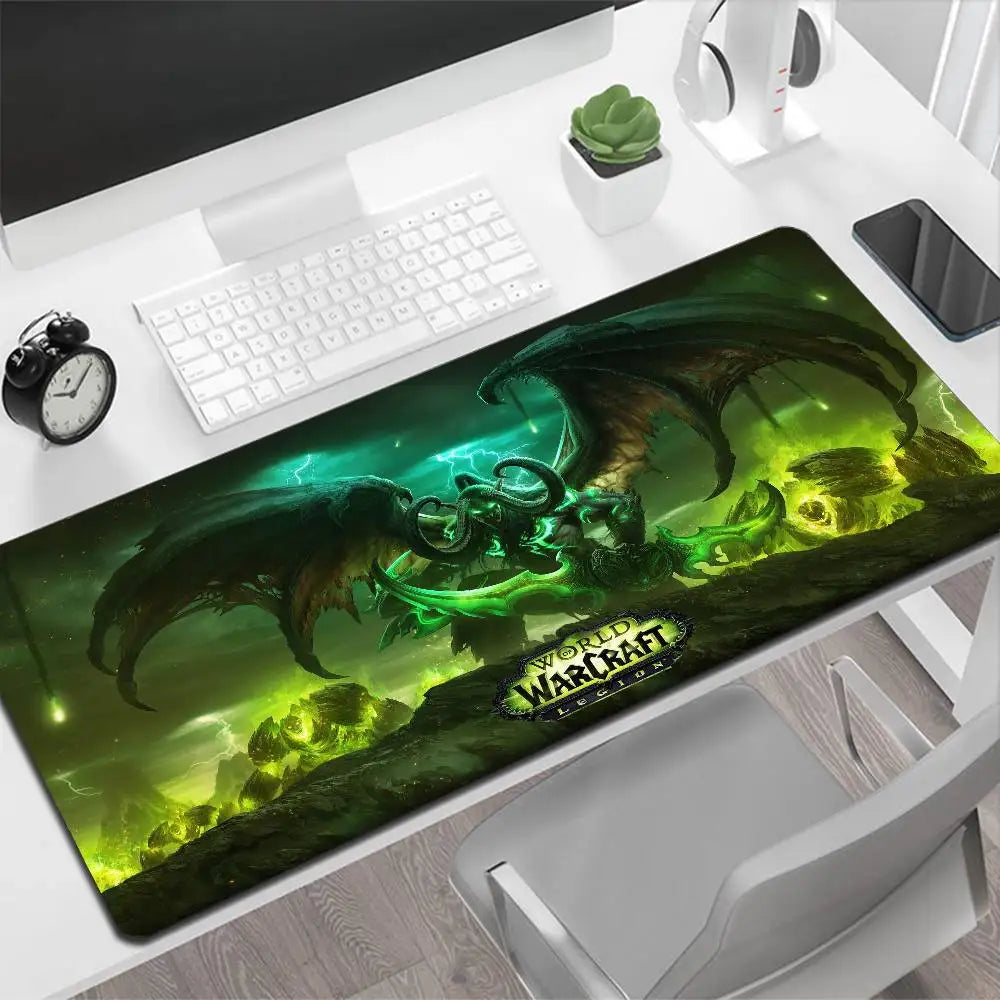 World of Warcraft Illidan stor musmatta, gamingmusmatta, PC-gamer, datormusmatta, stor musmatta XXL, matta, tangentbordsunderlägg