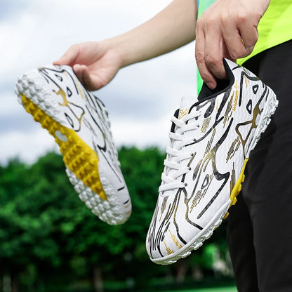 Nouveaux hommes chaussures de Football Sport formation bottes de Football doux ultraléger respirant professionnel baskets unisexe herbe crampons Match