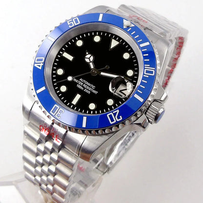 200m Waterproof Miyota8215 Automatic Men's Watch Diver Watches 40mm Mechanical Movement Luminous Jubilee Strap Glide Lock Buckle