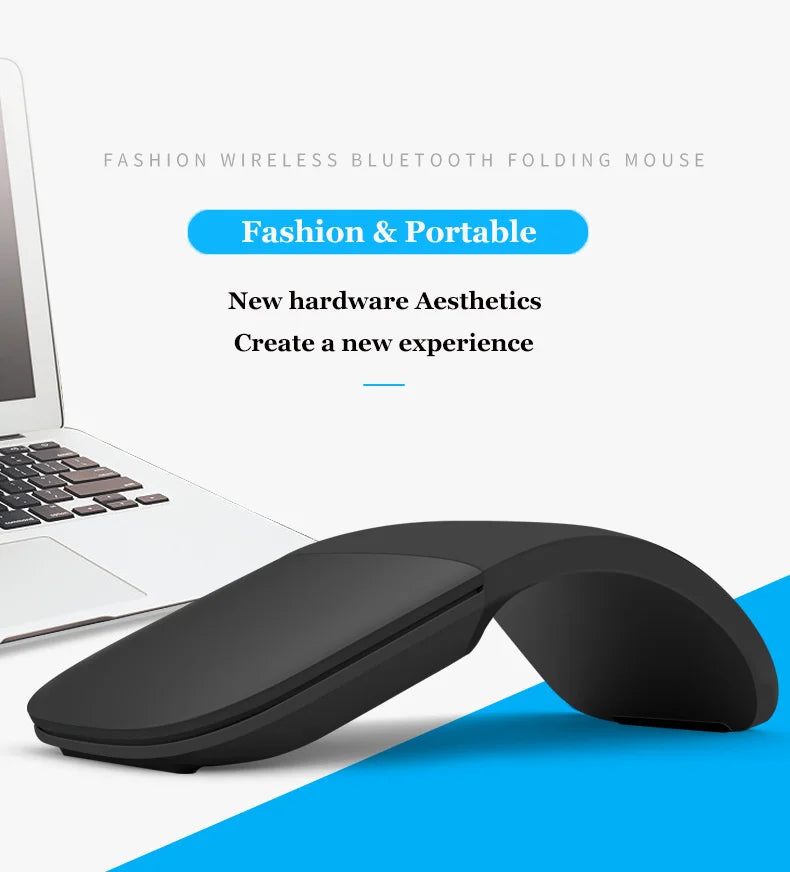 Bluetooth Arc Touch Mouse For Microsoft Surface Wireless Ergonomic Mouse Computer 3D Silent Laser Mice For Laptop PC Windows